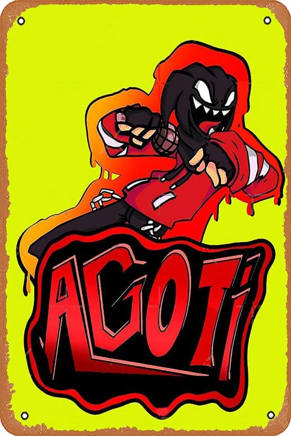 Home Decor Mod - AGOTI fnf mod Character Graffiti Poster