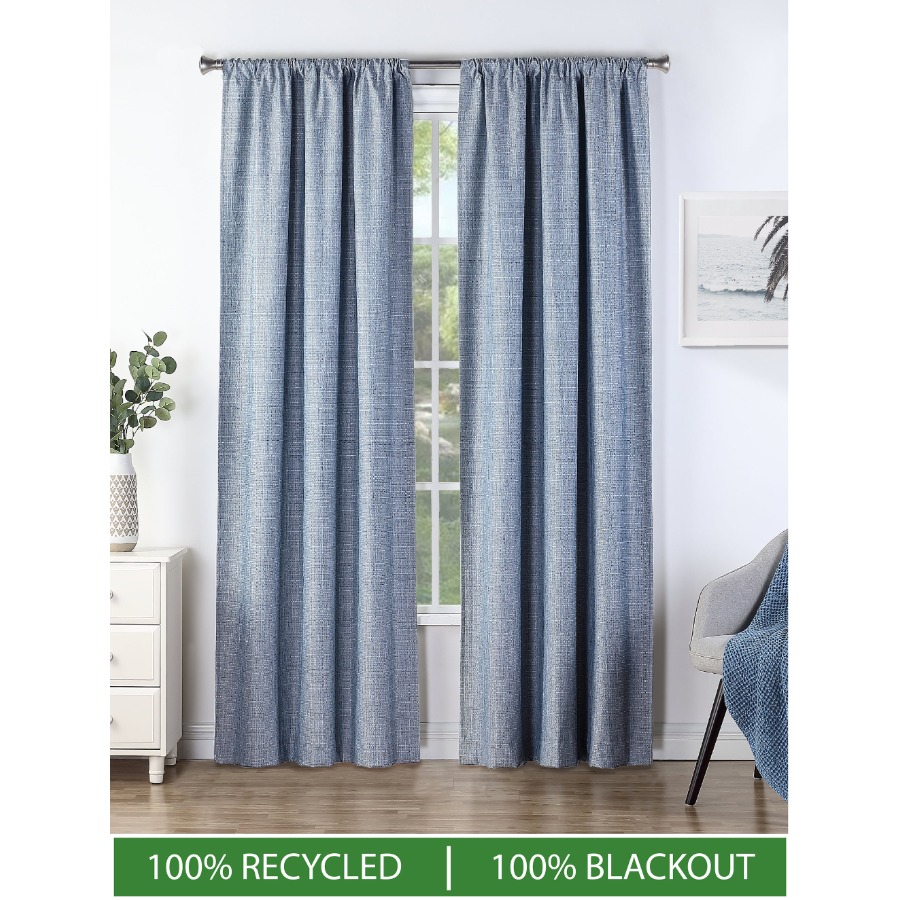 Blackout Curtains - Textured 100% Blackout Indoor Curtains 2