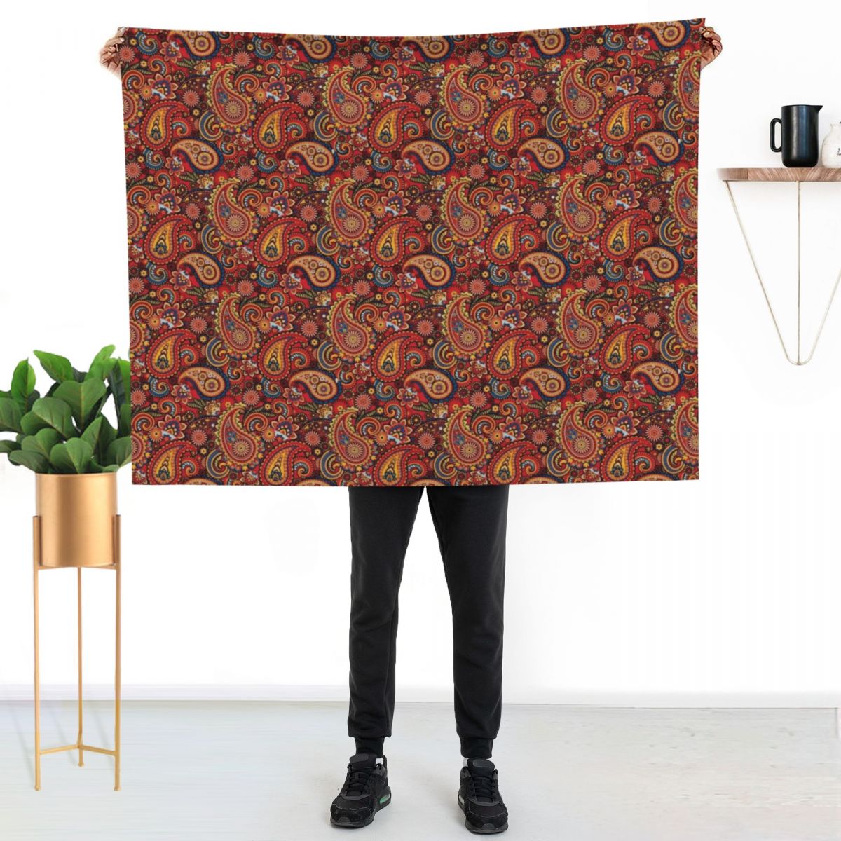 Home Decor Mod - Classic Mod Paisley Throw Blanket Stylish