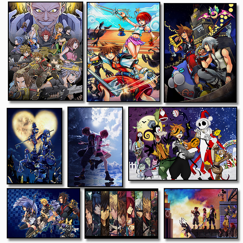 Home Decor Shop - Classic Japanese Anime Kingdom Hearts Retro