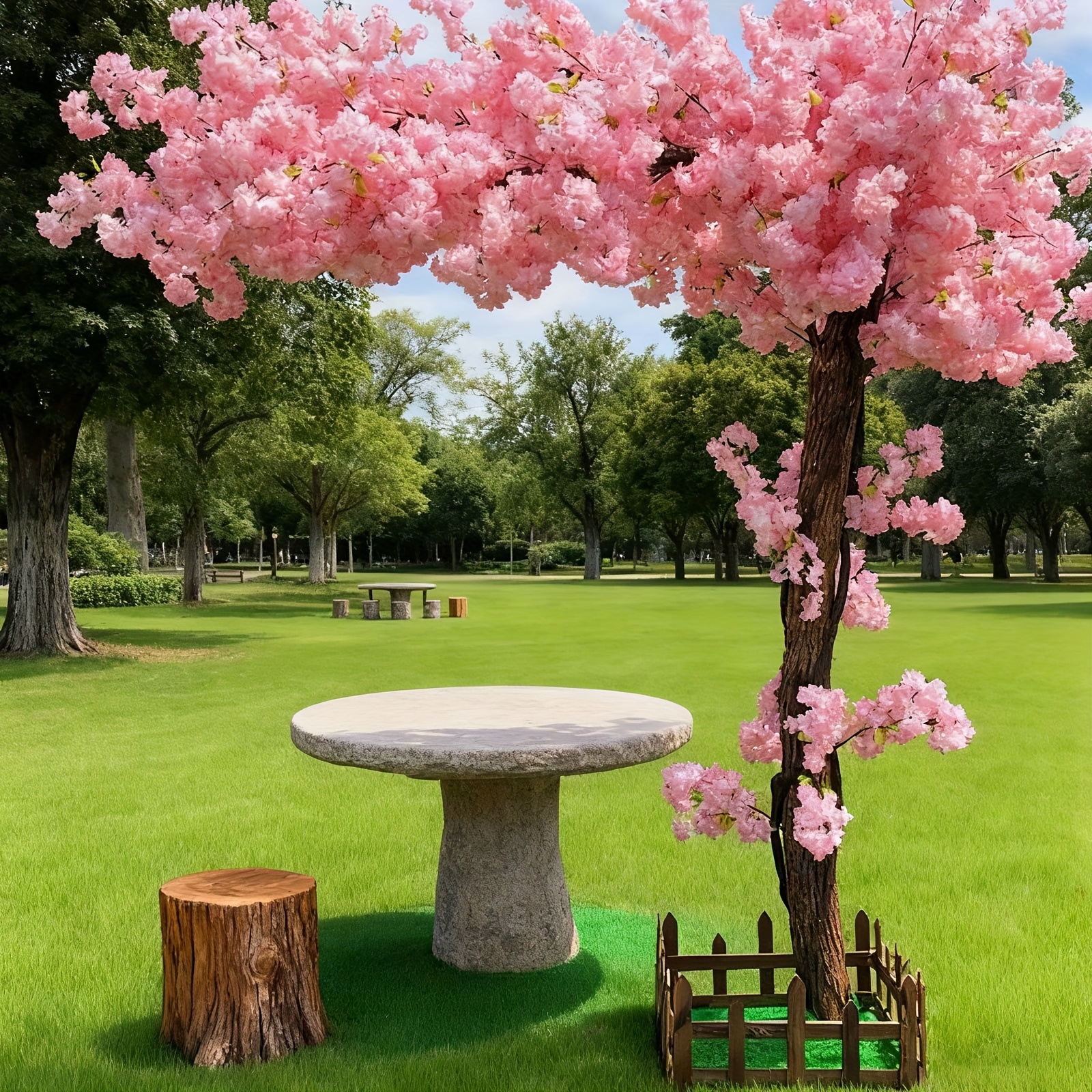 Home Decor Shop - Artificial Cherry Blossom Tree, Handmade Light