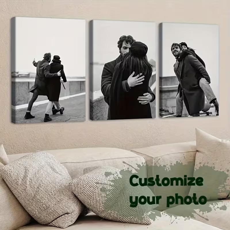 Home Decor Wall Pictures - 3pcs/set Custom Canvas Print Photo Wall