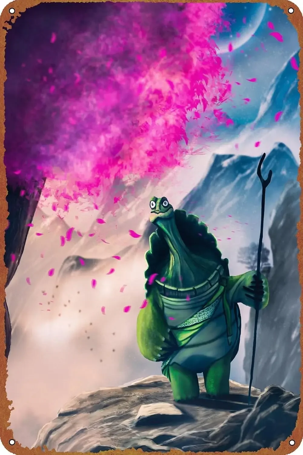 Home Decor Shop - SDJVBPSD Master Oogway Poster Vintage Tin