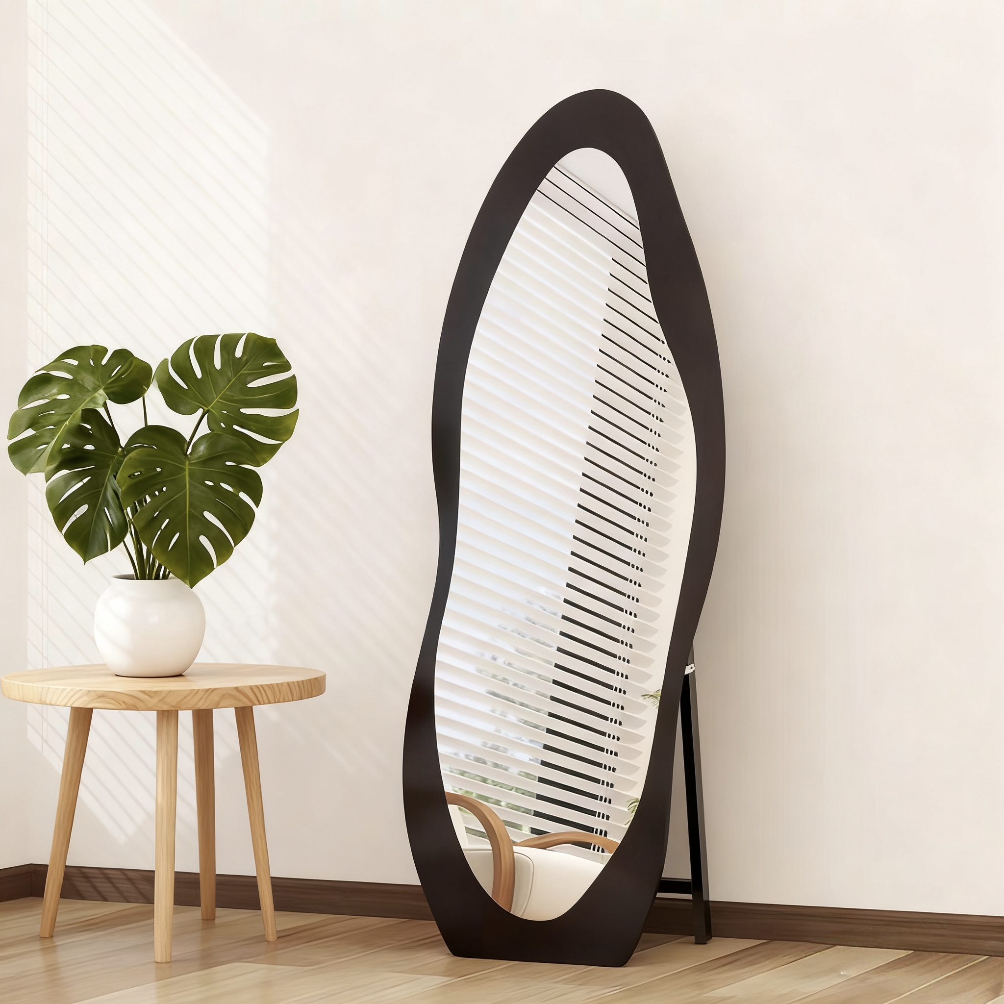 Modern Full Length Floor Mirro - Flooring Home Decor 评论和价格