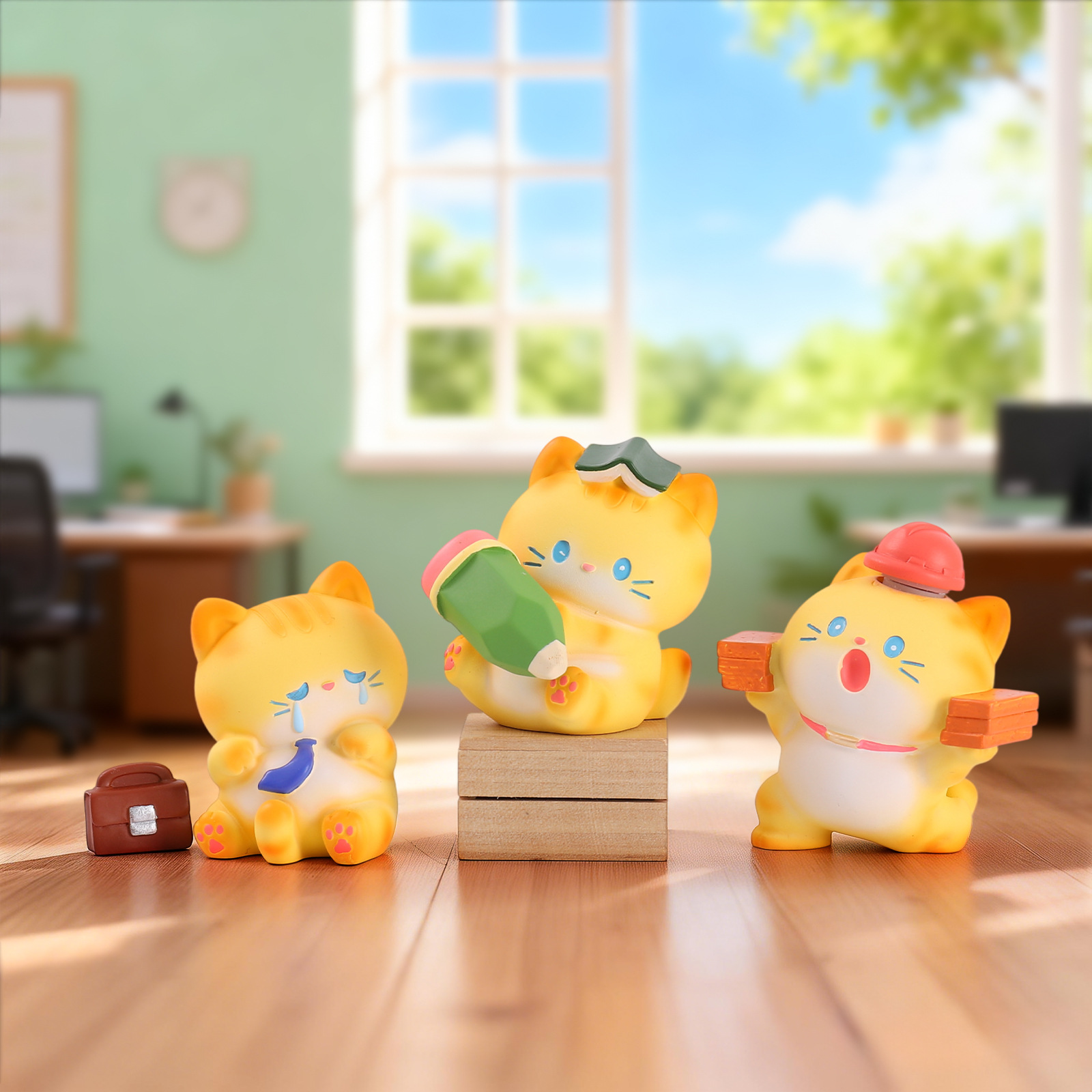 Blind Box Cartoon Orange Cat R - Home Decor Orange 评论和价格