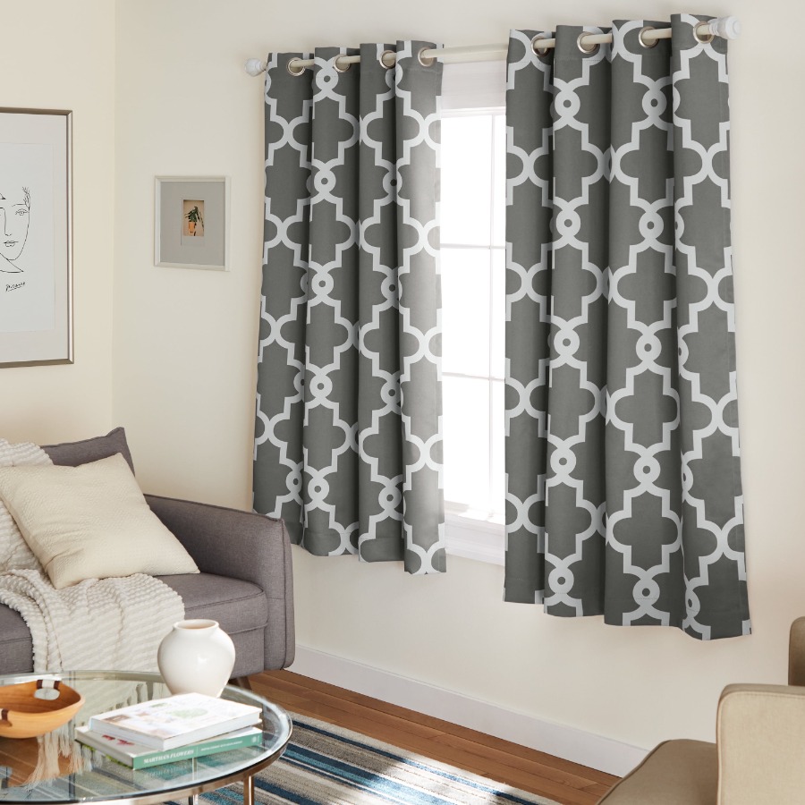 EVERYDAY Ironwork Geo Trellis  - Blackout Curtains 评论和价格