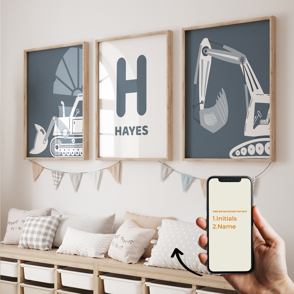 3pcs Personalized Custom Name  - Home Decor Wall Pictures 评论和价格
