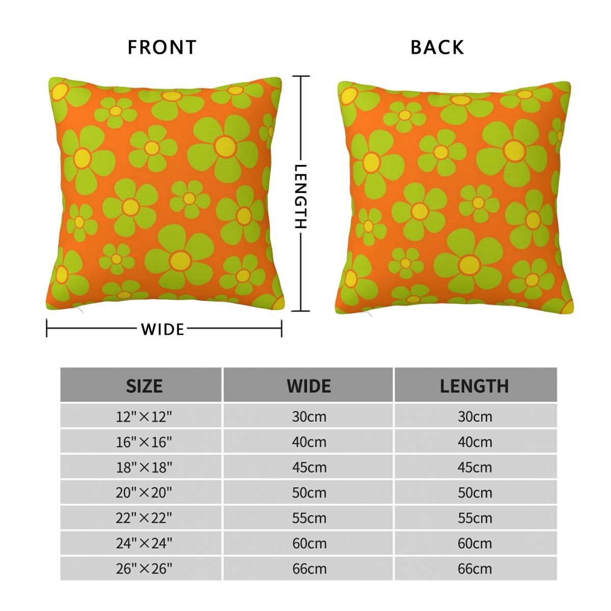 Retro 1960s Mid Mod Floral Squ - Home Decor Mod 评论和价格
