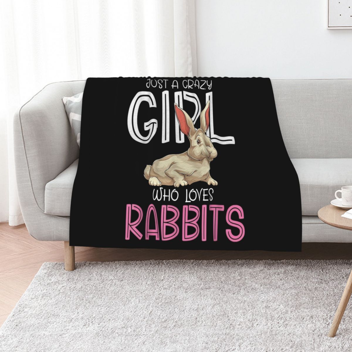 Animal Lover Women Bunny Just  - Home Decor Png 评论和价格