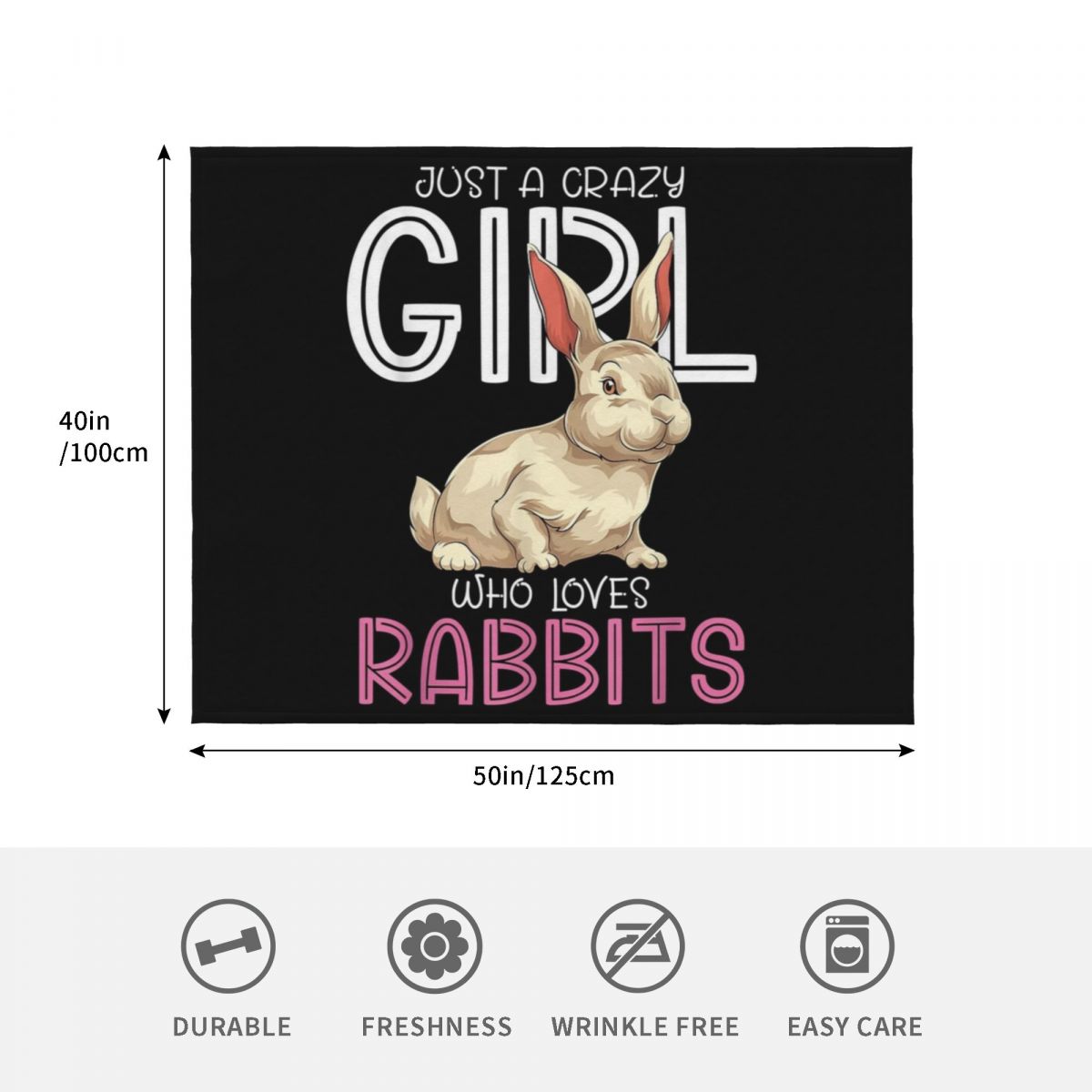 Animal Lover Women Bunny Just  - Home Decor Png 评论和价格