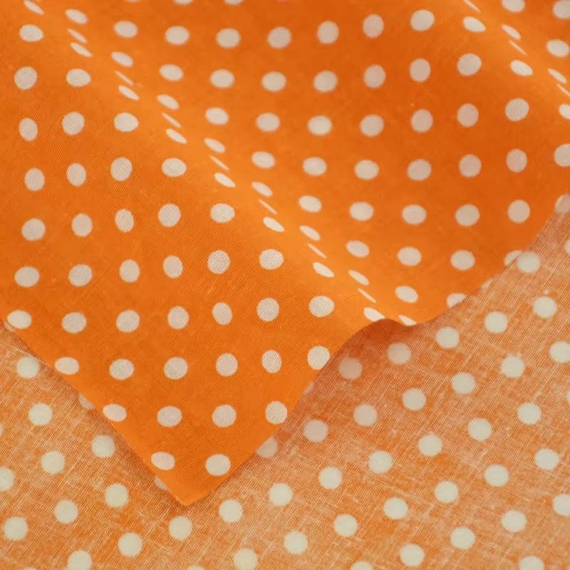 50X150CM White Orange Polka Do - Home Decor Orange 评论和价格