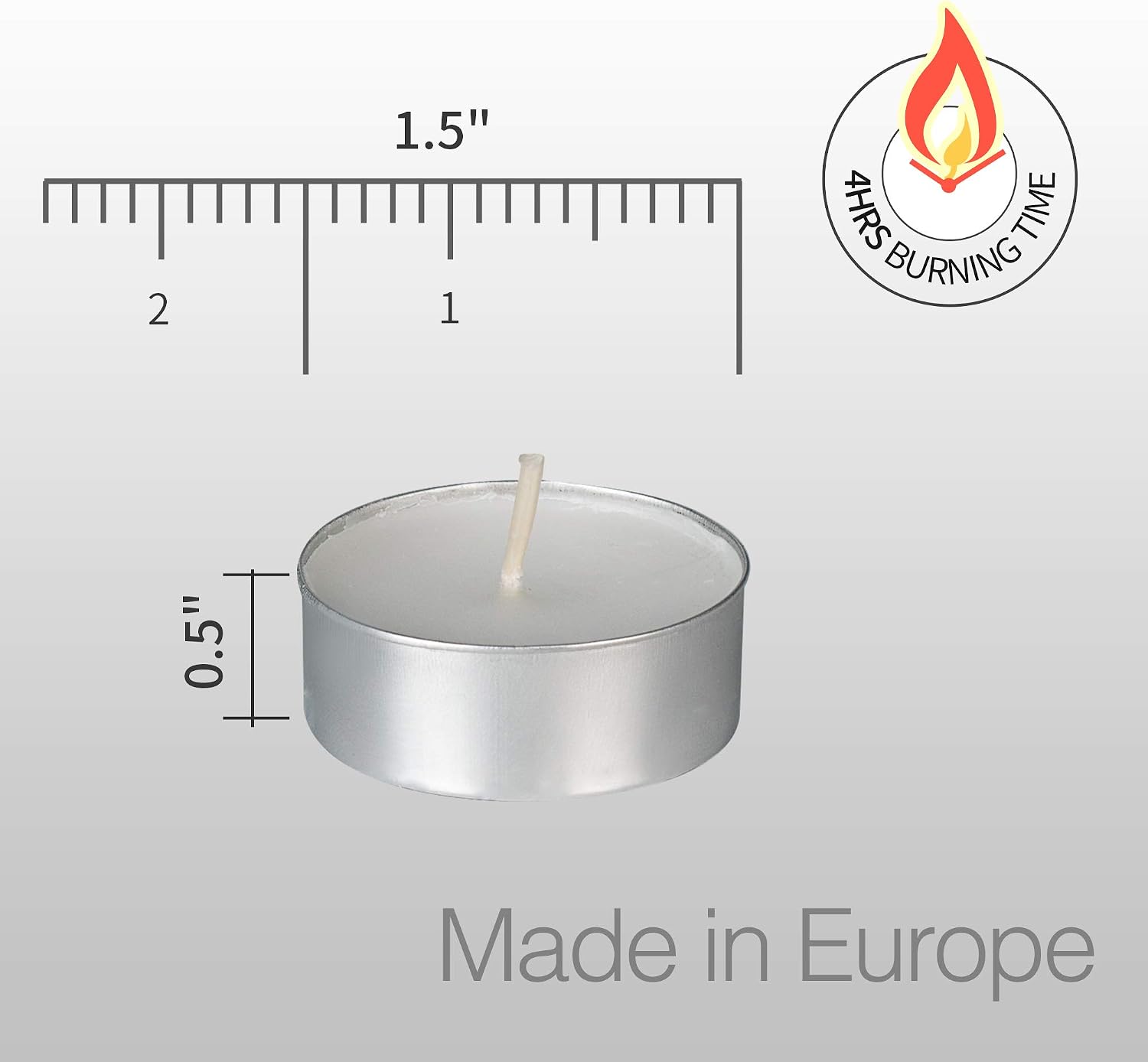 Unscented Tealight Candles 4-H - Home Decor Product 评论和价格