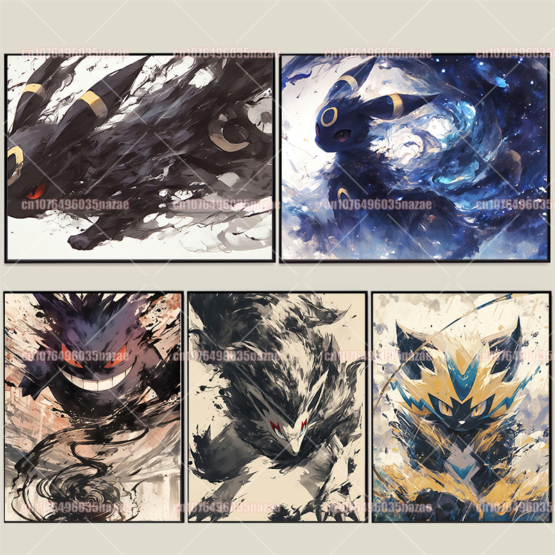 Anime Pokemon Canvas Painting  - Home Decor Wall Pictures 评论和价格