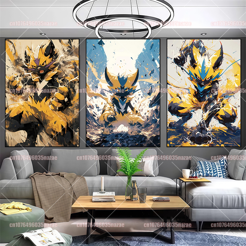 Anime Pokemon Canvas Painting  - Home Decor Wall Pictures 评论和价格