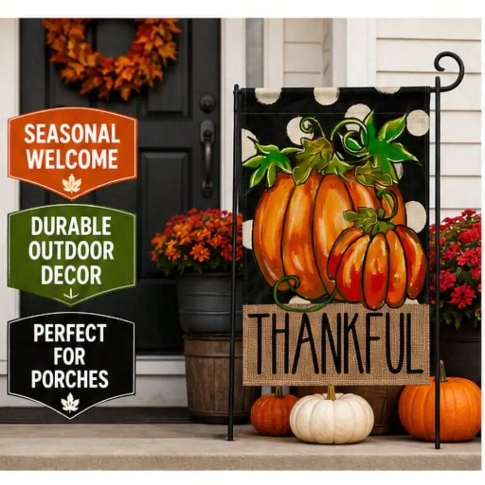 1pc, Thankful Orange Pumpkin P - Home Decor Orange 评论和价格