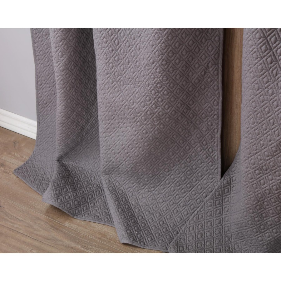 Vashon Solid Color Textured Qu - Blackout Curtains 评论和价格