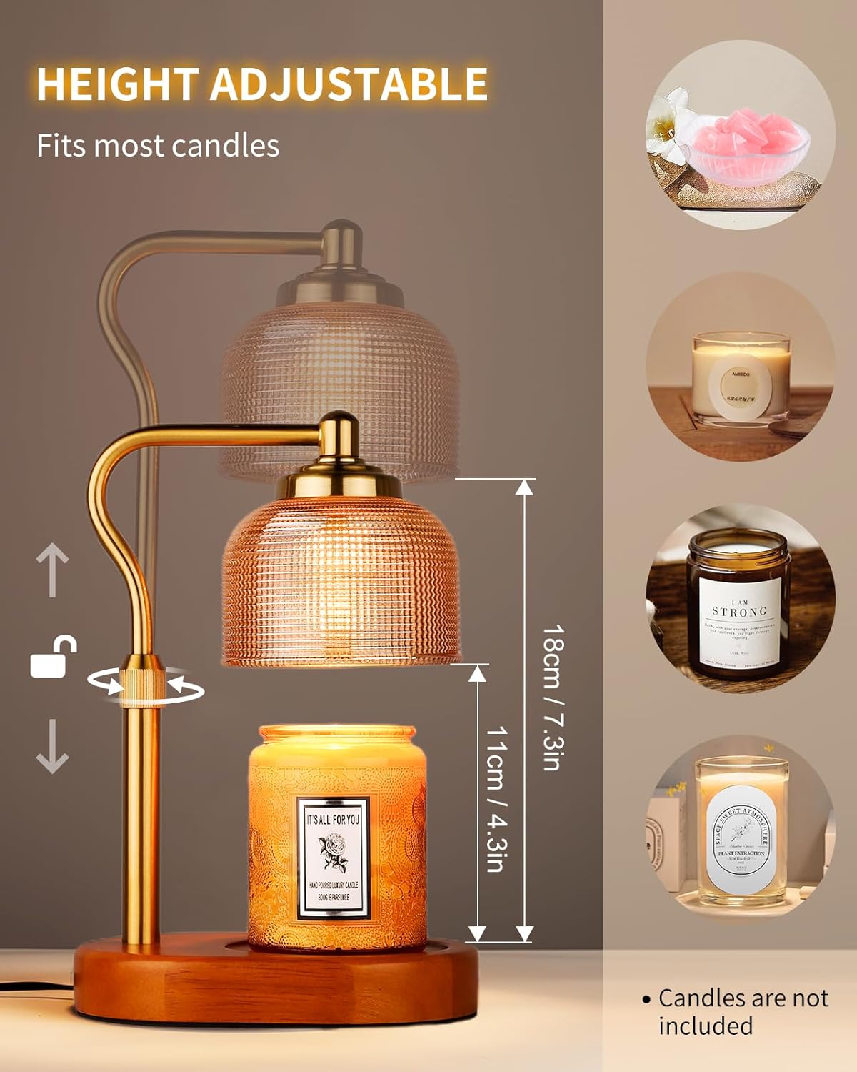 Candle Warmer Lamp With Timer  - Home Decor Product 评论和价格