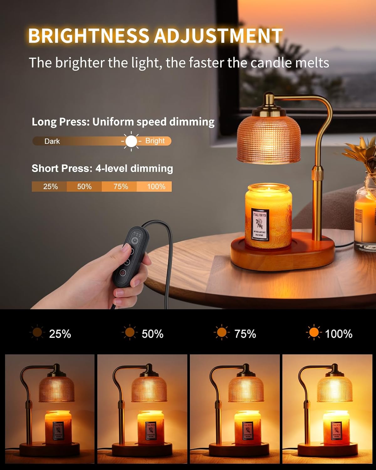 Candle Warmer Lamp With Timer  - Home Decor Product 评论和价格