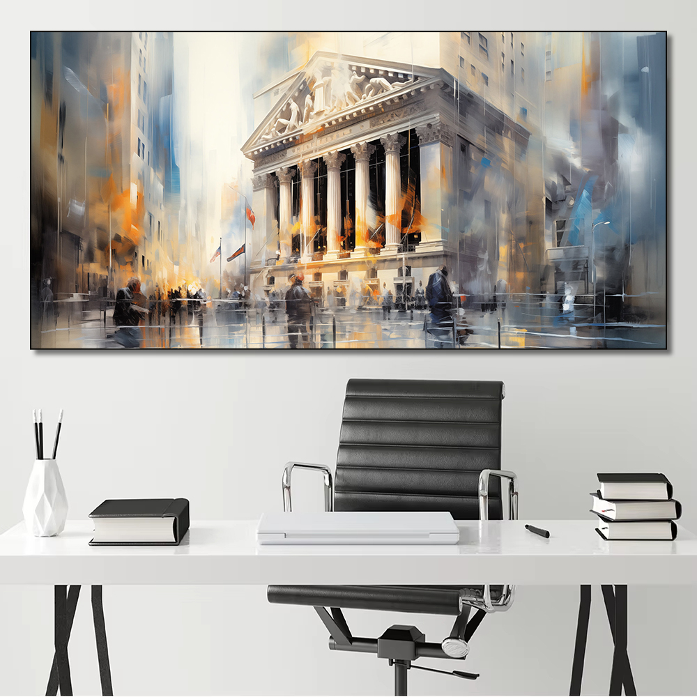 New York Stock Exchange Abstra - Home Decor Exchange 评论和价格