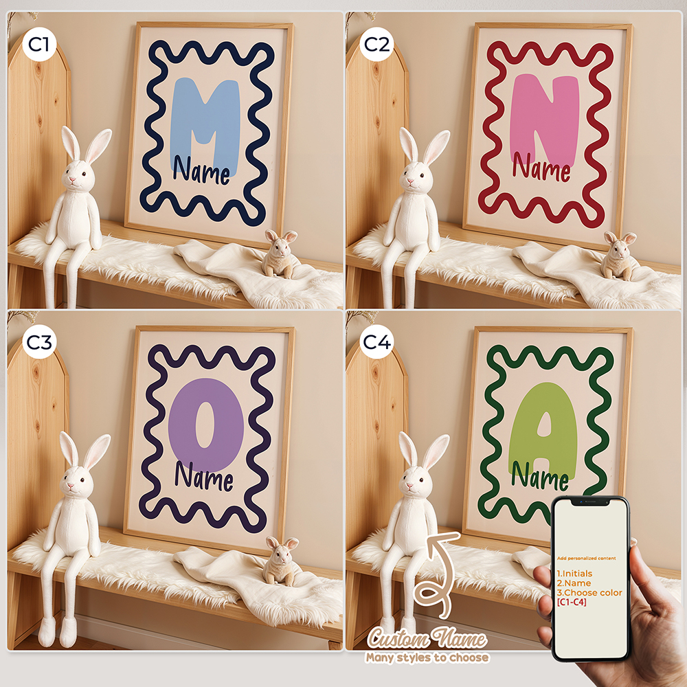 Personalized Custom Name Carto - Home Decor Wall Pictures 评论和价格