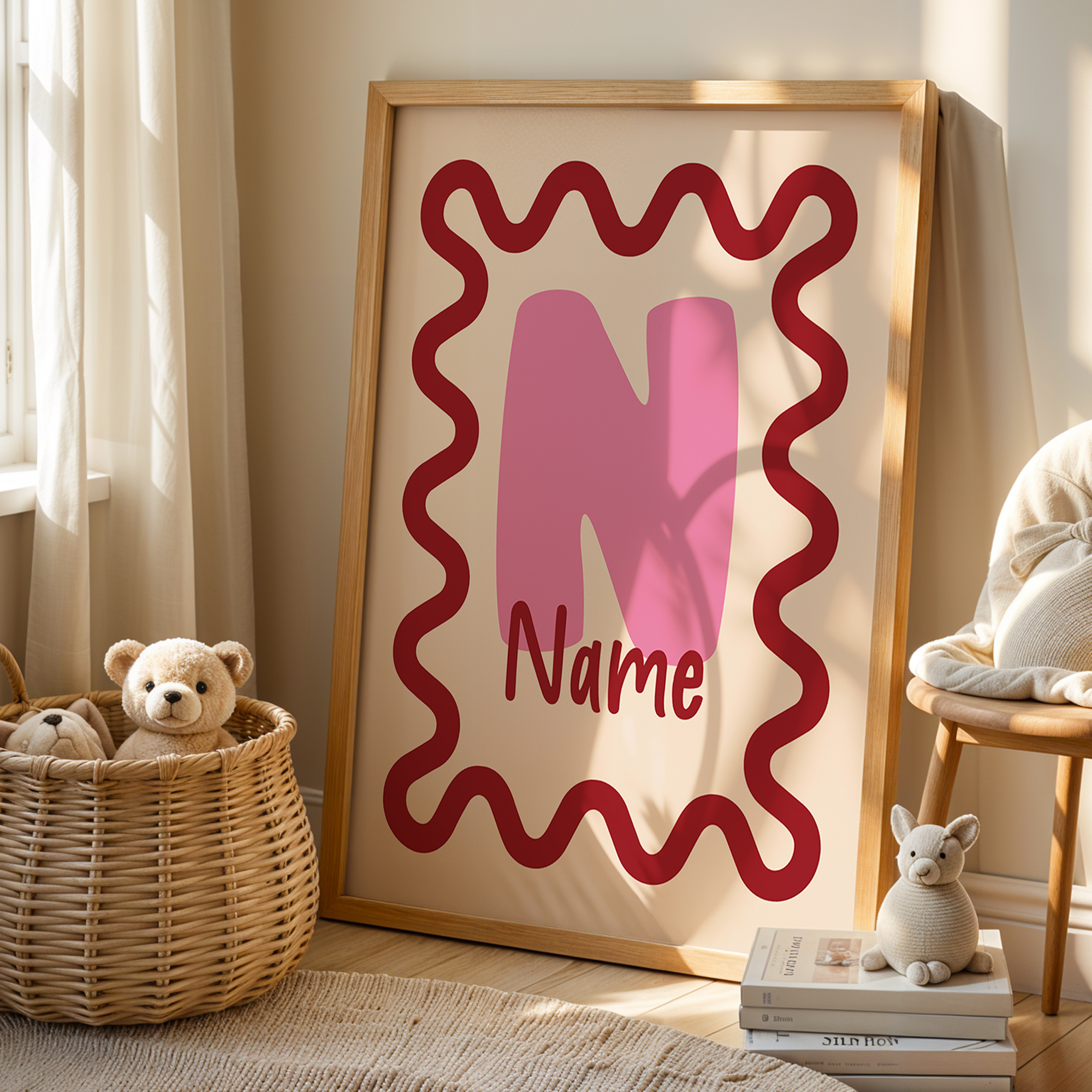 Personalized Custom Name Carto - Home Decor Wall Pictures 评论和价格