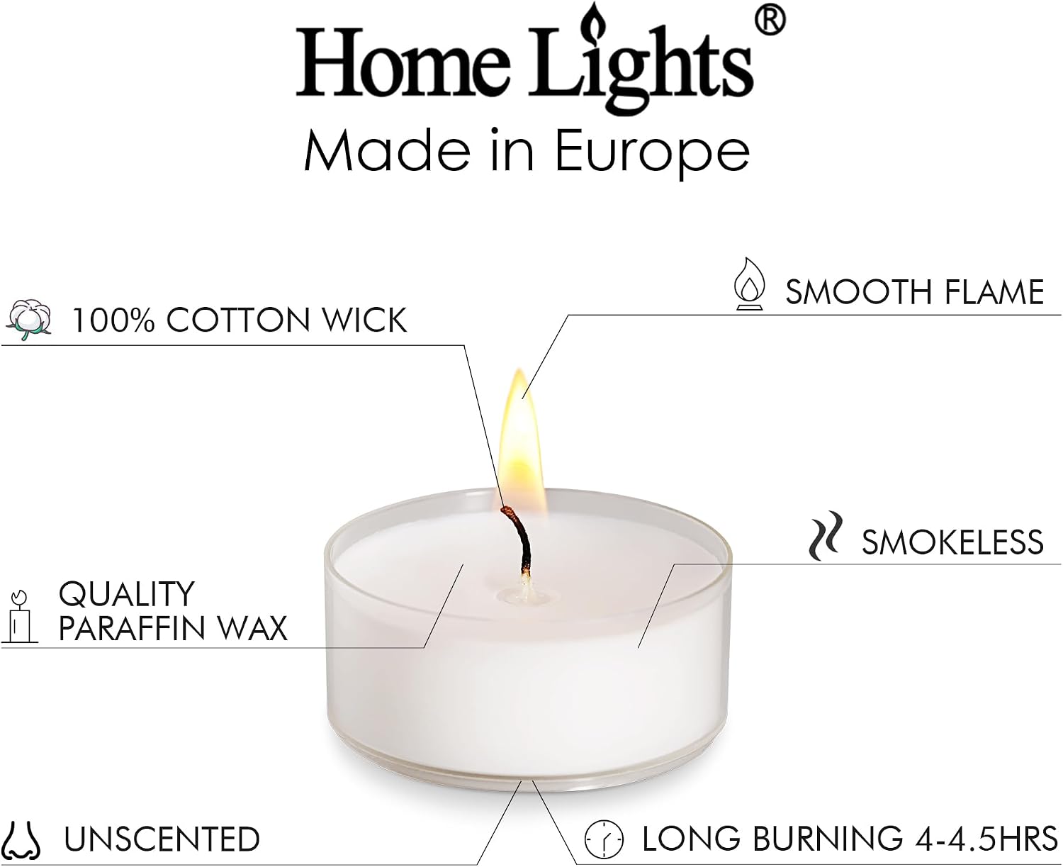 Tealight Candles Bulk 100 Pack - Home Decor Product 评论和价格