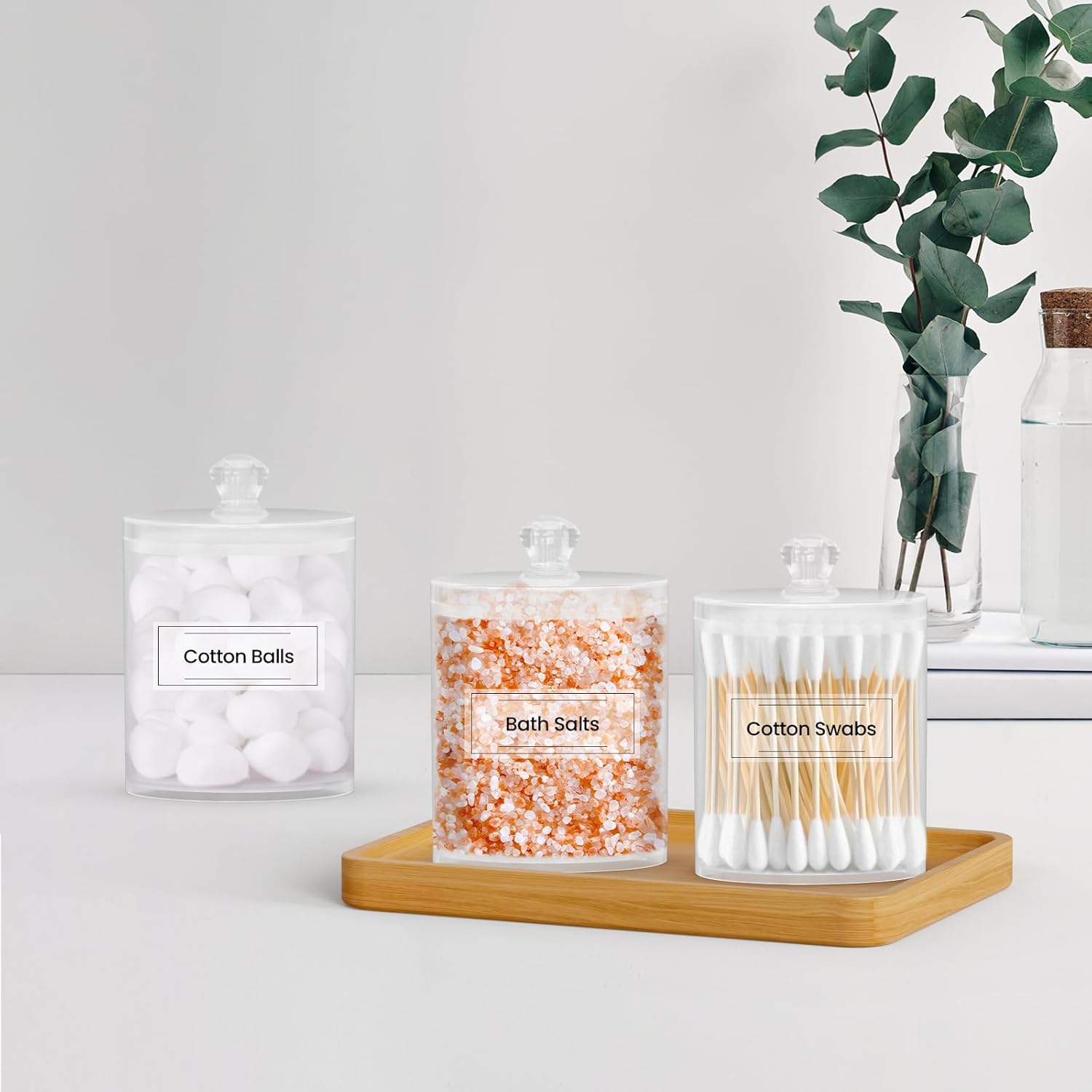 Acrylic Qtip Holder 6 Pack wit - Home Decor Product 评论和价格