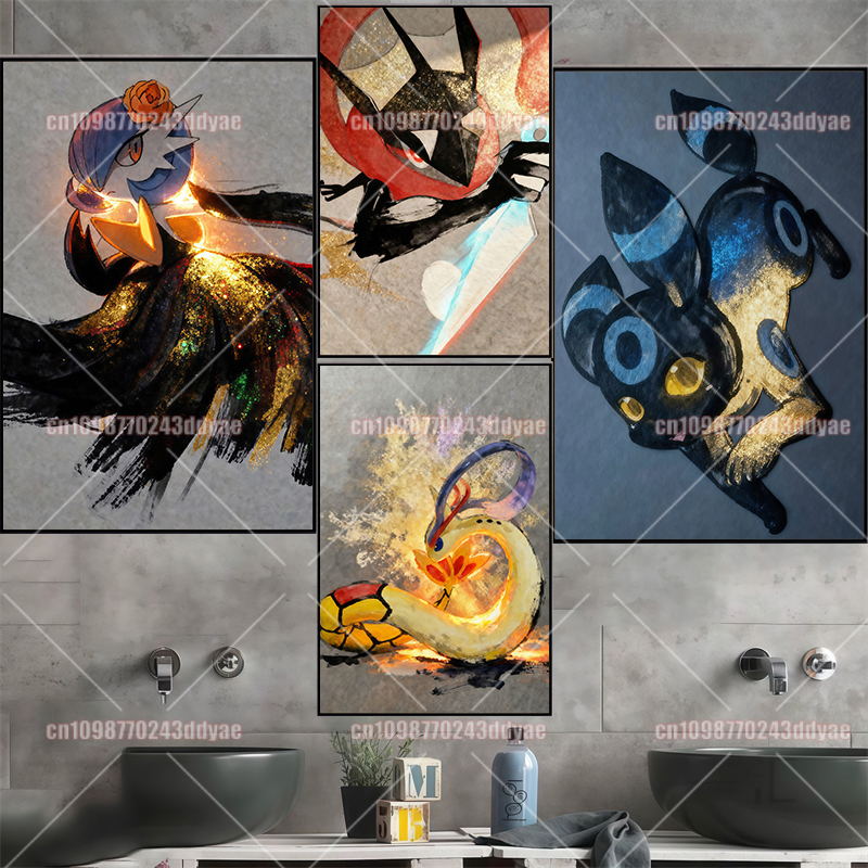 Classic Retro Pokemon Anime Co - Home Decor Wall Pictures 评论和价格