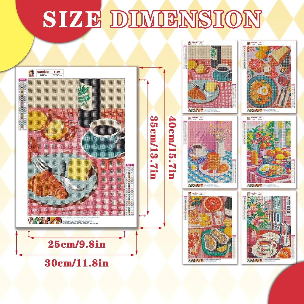 6 Pack 5D Diamond Painting Kit - Home Decor Product 评论和价格