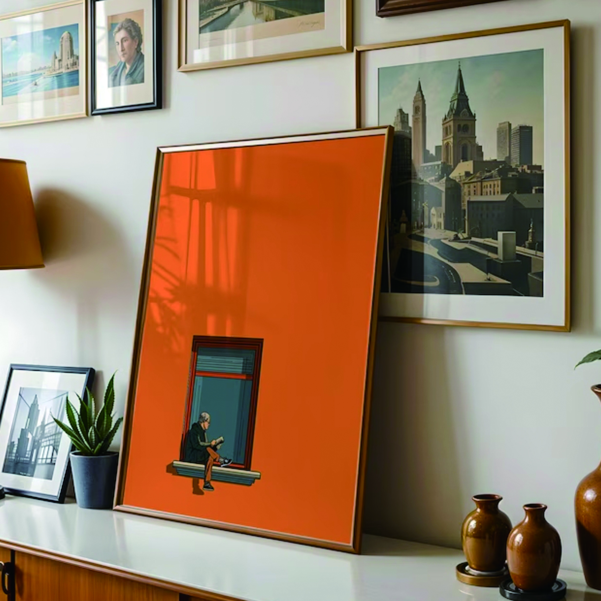 Orange Minimalist Dopamine War - Home Decor Orange 评论和价格