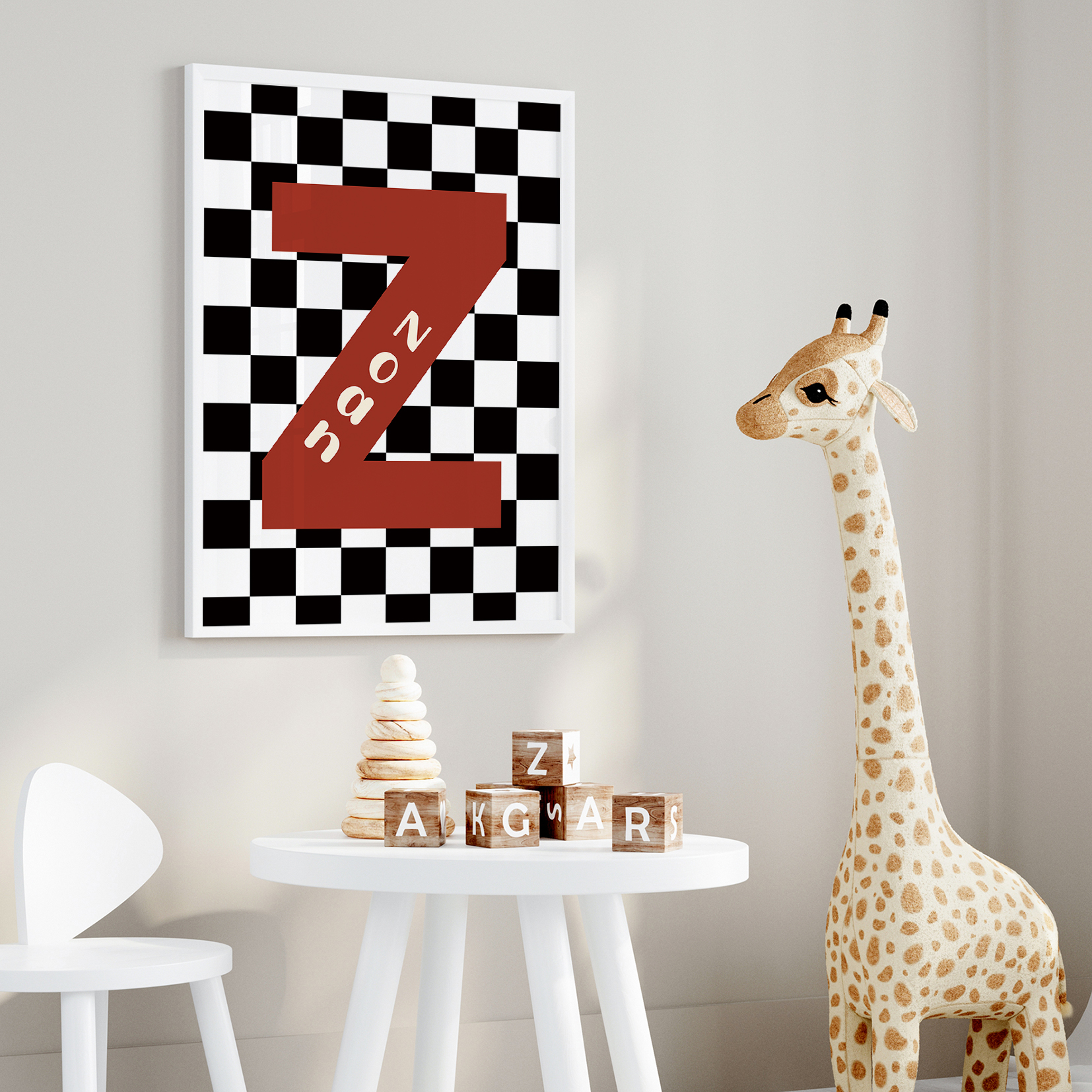3pcs Personalized Custom Name  - Home Decor Wall Pictures 评论和价格