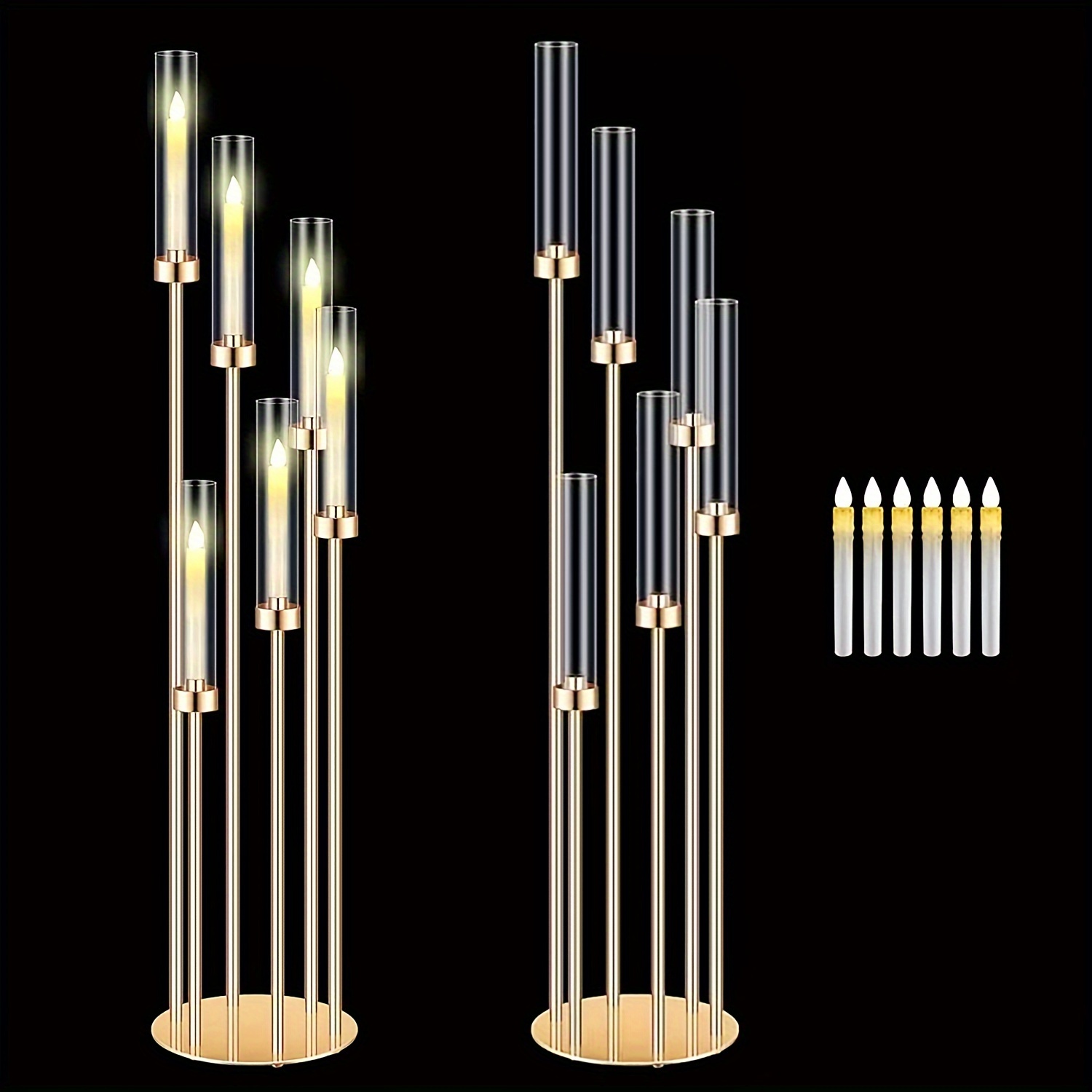 2 Sets Floor Candelabra 6 Arms - Flooring Home Decor 评论和价格