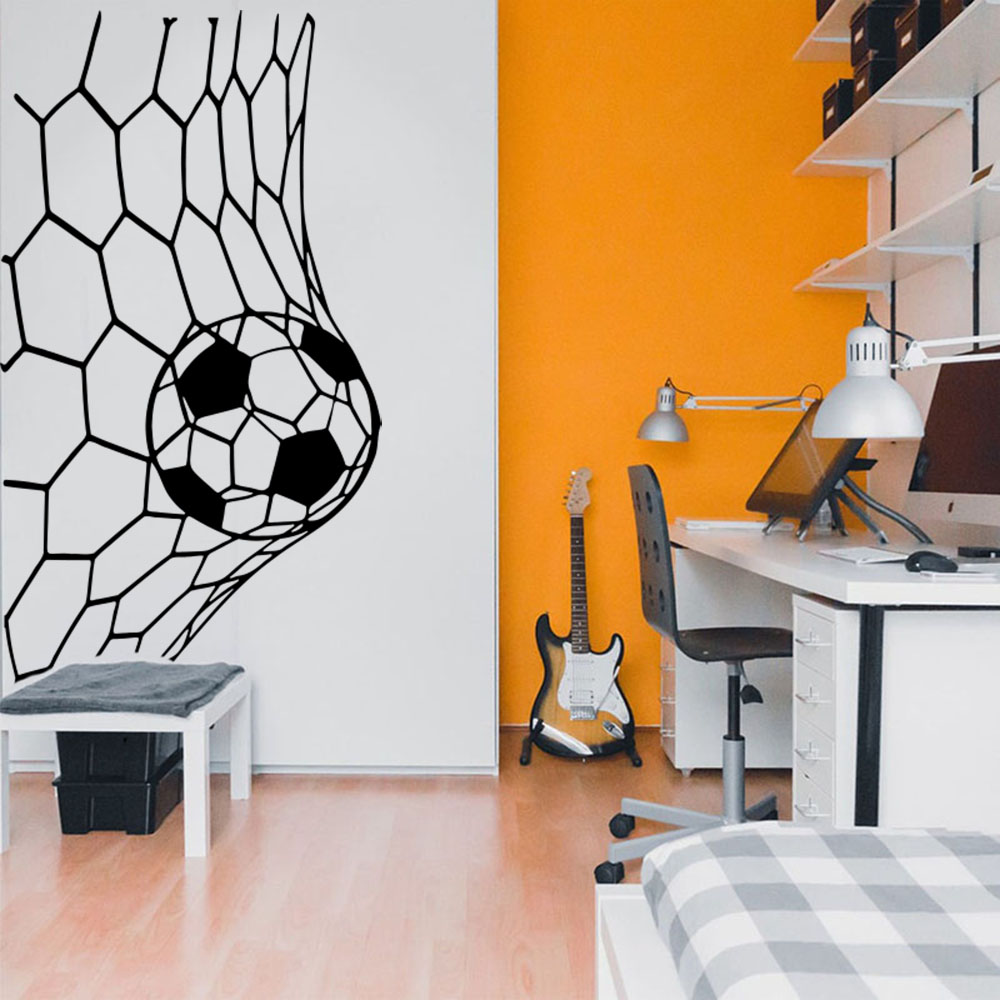 Large Soceer Goal Net Wall Sti - Home Decor Vinyl Flooring 评论和价格