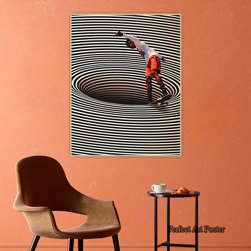 Optical Art Posters and Prints - Home Decor Orange 评论和价格