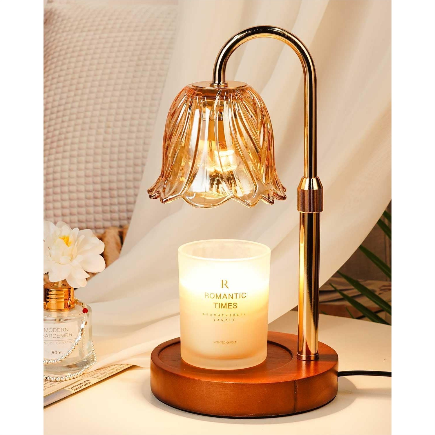 Candle Warmer Lamp Gold With T - Home Decor Product 评论和价格