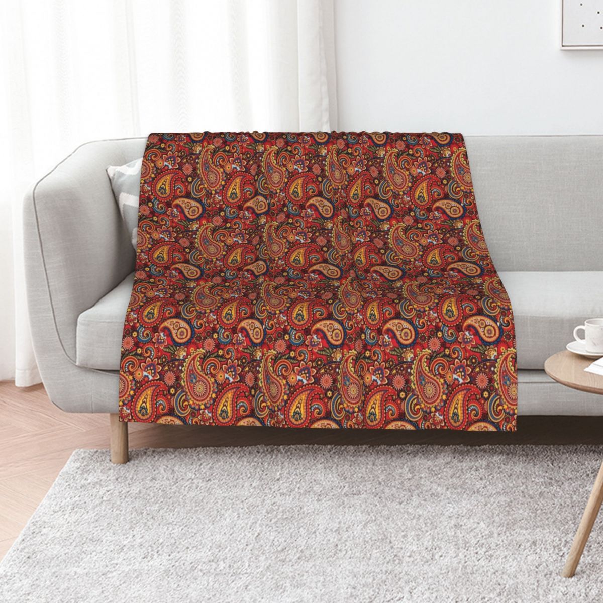 Classic Mod Paisley Throw Blan - Home Decor Mod 评论和价格