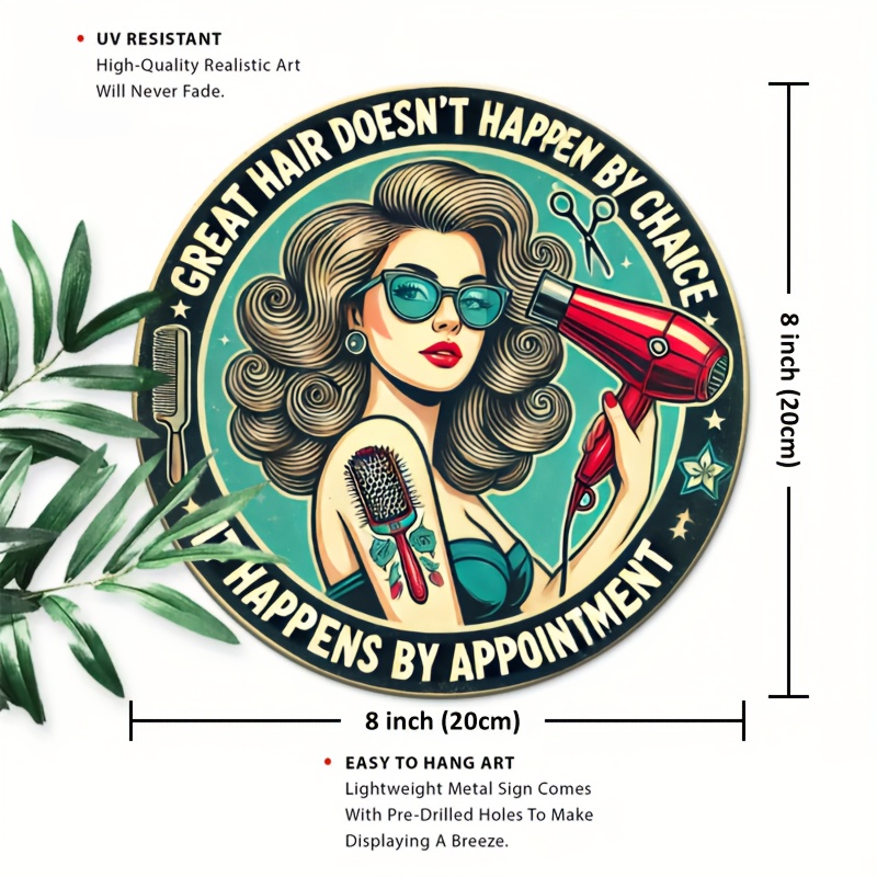 1pc Retro Hair Care Metal Alum - Home Decor Shop 评论和价格
