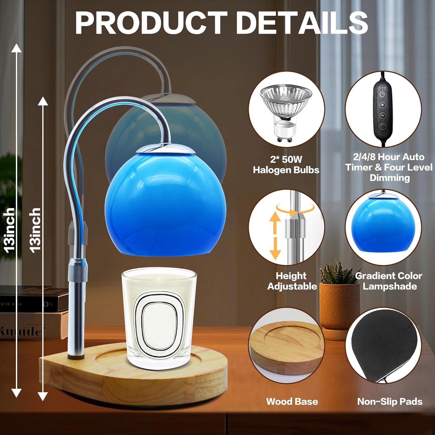 Candle Warmer Lamp with Timer  - Home Decor Product 评论和价格