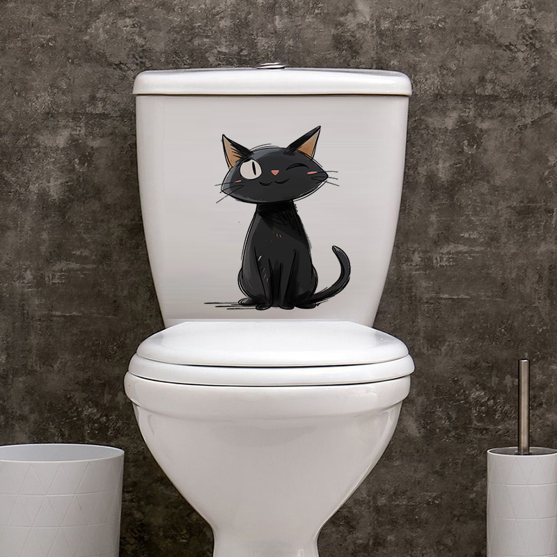 Cartoon Black Cats Wall Sticke - Home Decor Vinyl Flooring 评论和价格
