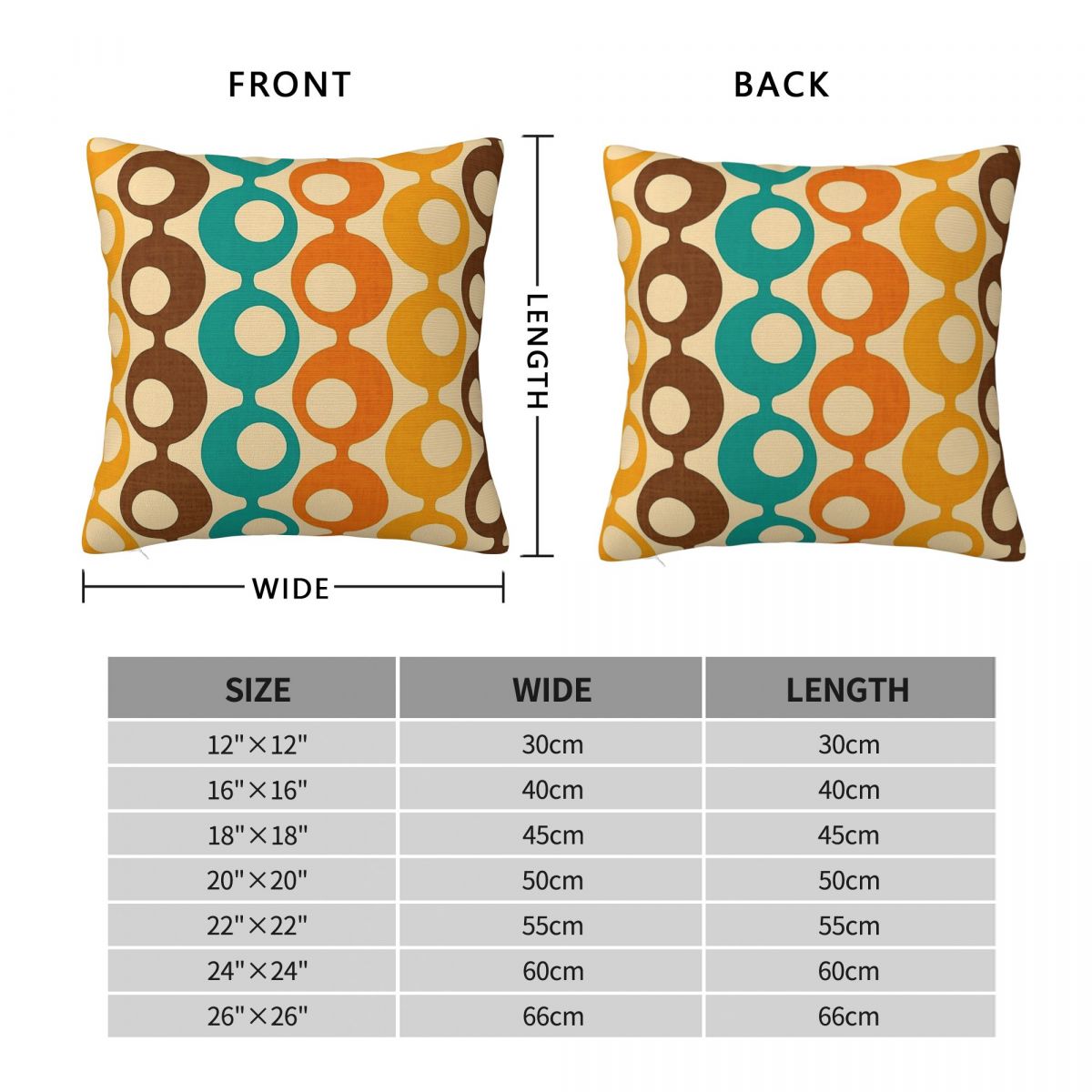 Mid-Century Mod Circles Square - Home Decor Mod 评论和价格