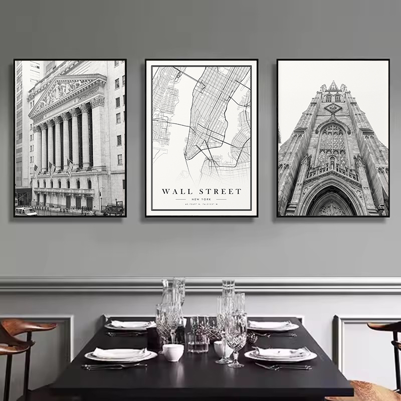 Vintage Black&White Wall Stree - Home Decor Exchange 评论和价格