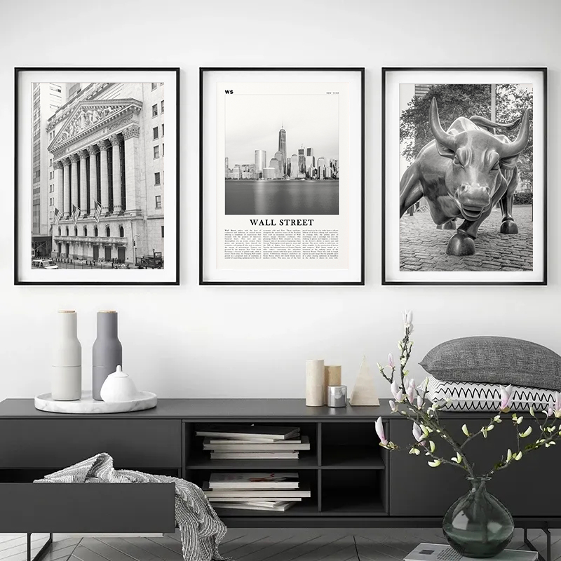 Vintage Black&White Wall Stree - Home Decor Exchange 评论和价格