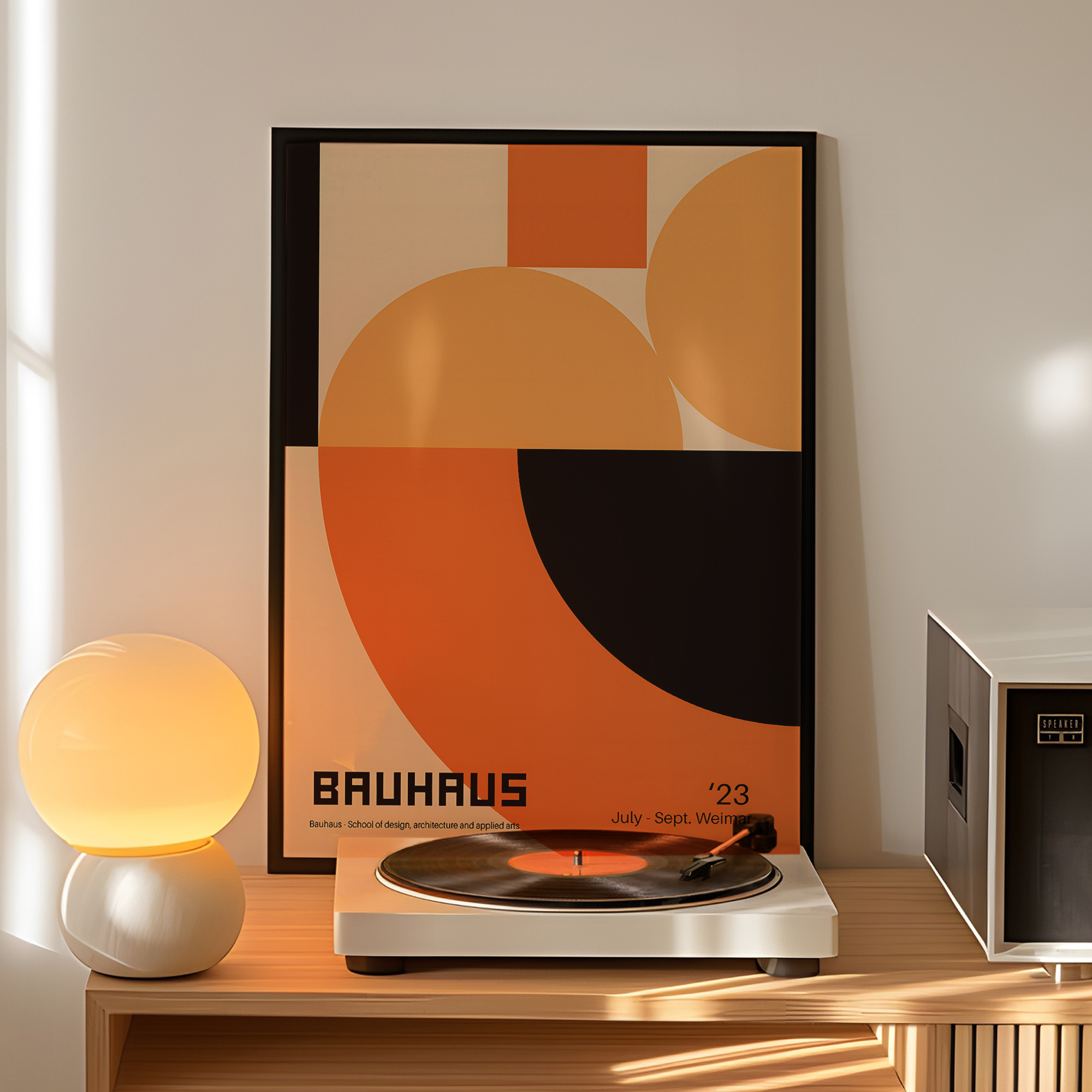 Modern Geometry Bauhaus School - Home Decor Wall Pictures 评论和价格