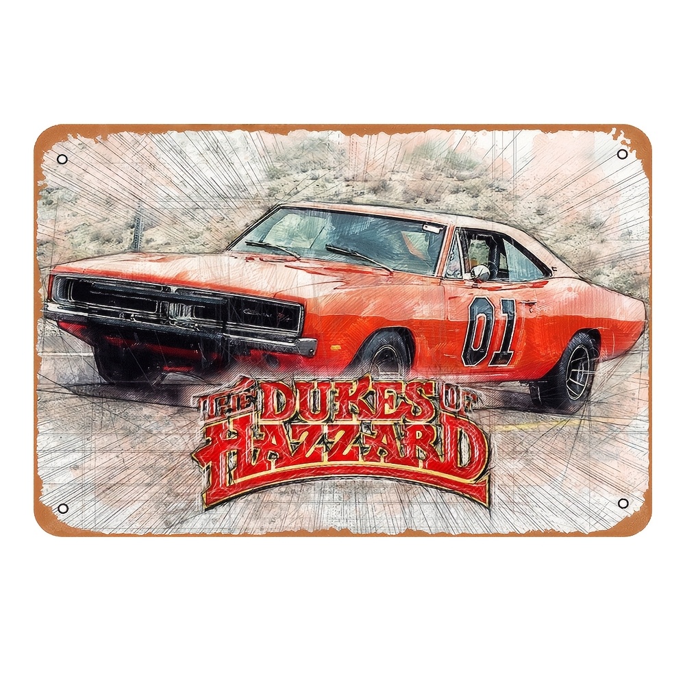Vintage Metal Sign - Retro Act - Home Decor Orange 评论和价格