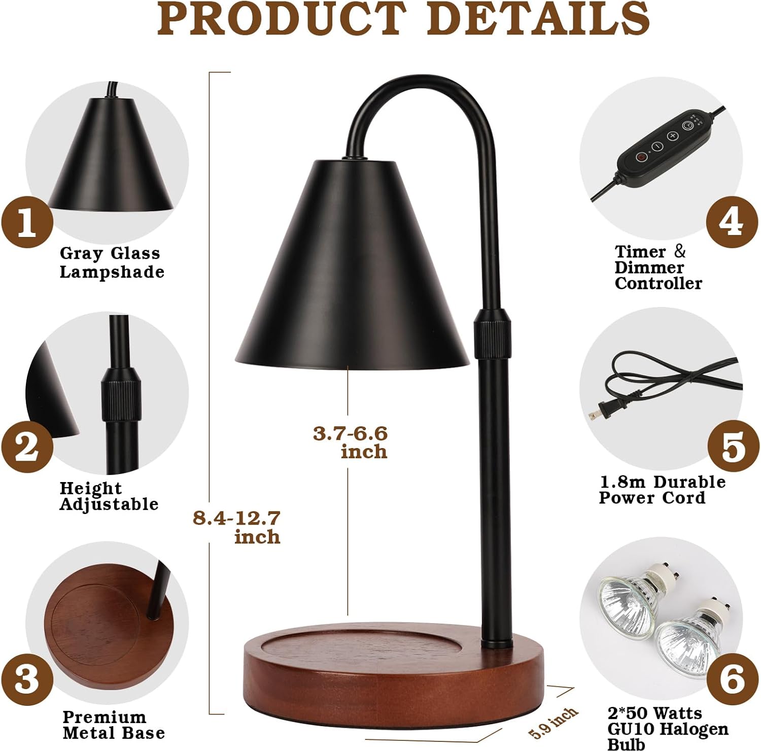 Candle Warmer Lamp with Timer  - Home Decor Product 评论和价格