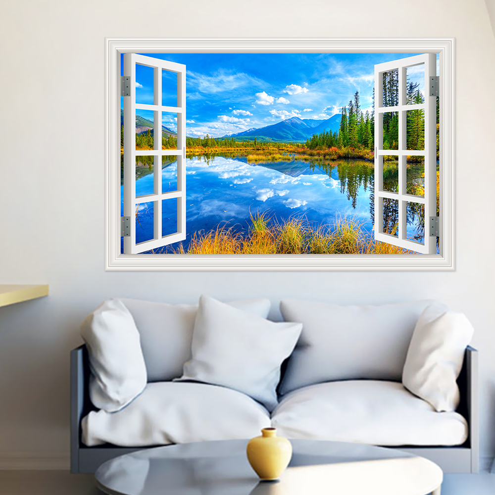 Modern 3D Large Landscape Wall - Home Decor Vinyl Flooring 评论和价格