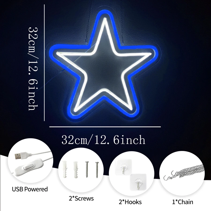 Star of David LED Lights for H - Home Decor Dallas 评论和价格