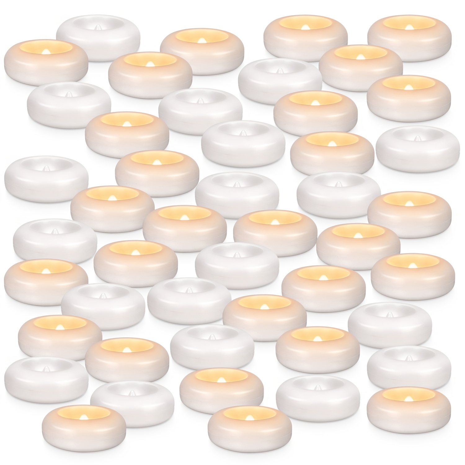 48 LED Floating Candles, 3-inc - Home Decor Product 评论和价格
