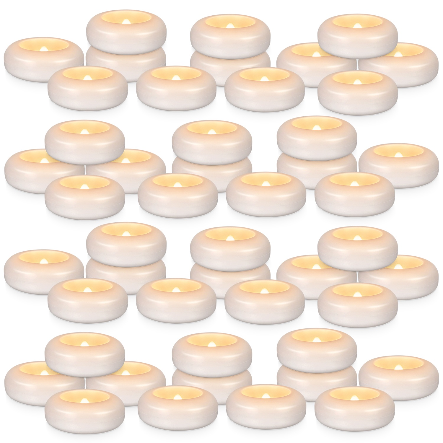 48 LED Floating Candles, 3-inc - Home Decor Product 评论和价格