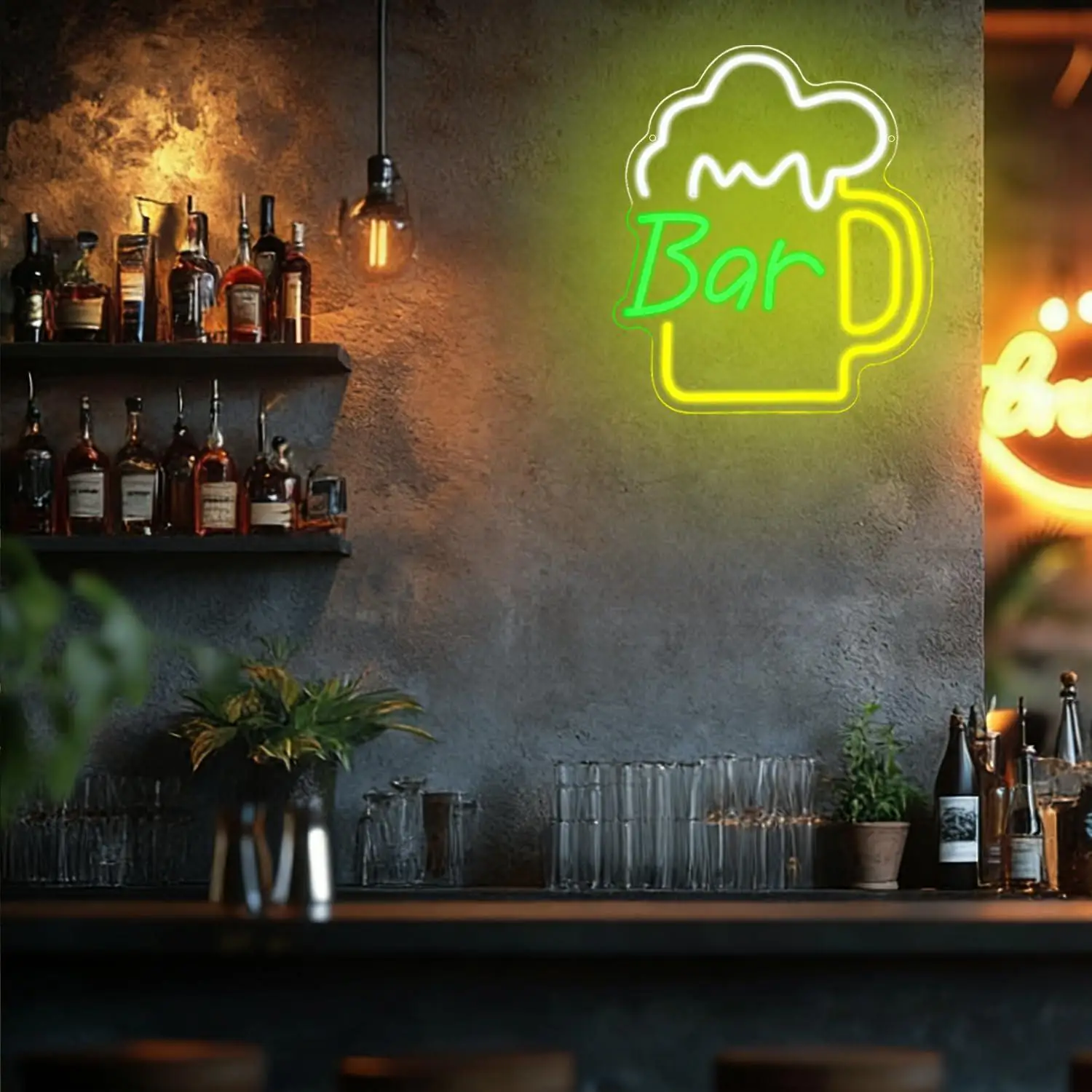 Beer Bar Neon Sign USB Dimmabl - Home Decor Shop 评论和价格